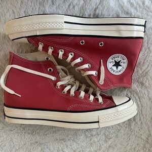 chuck 70 high top canvas converses pink